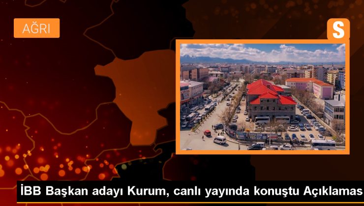 İBB Başkan adayı Kurum, canlı yayında konuştu Açıklaması