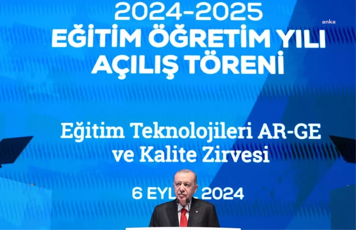 Erdoğan’dan Eğitim ve Teknoloji Açıklamaları