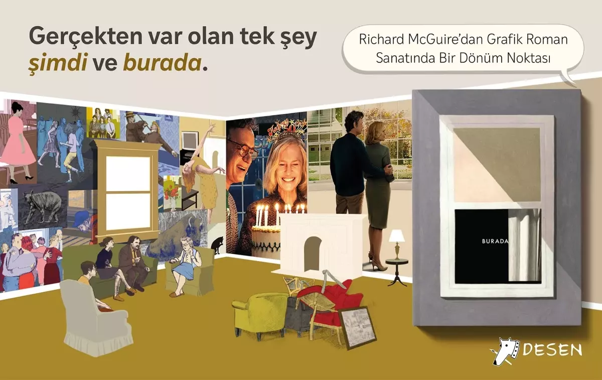 Richard McGuire’ın ‘Burada’ Grafik Romanı Türkçede Yayımlandı